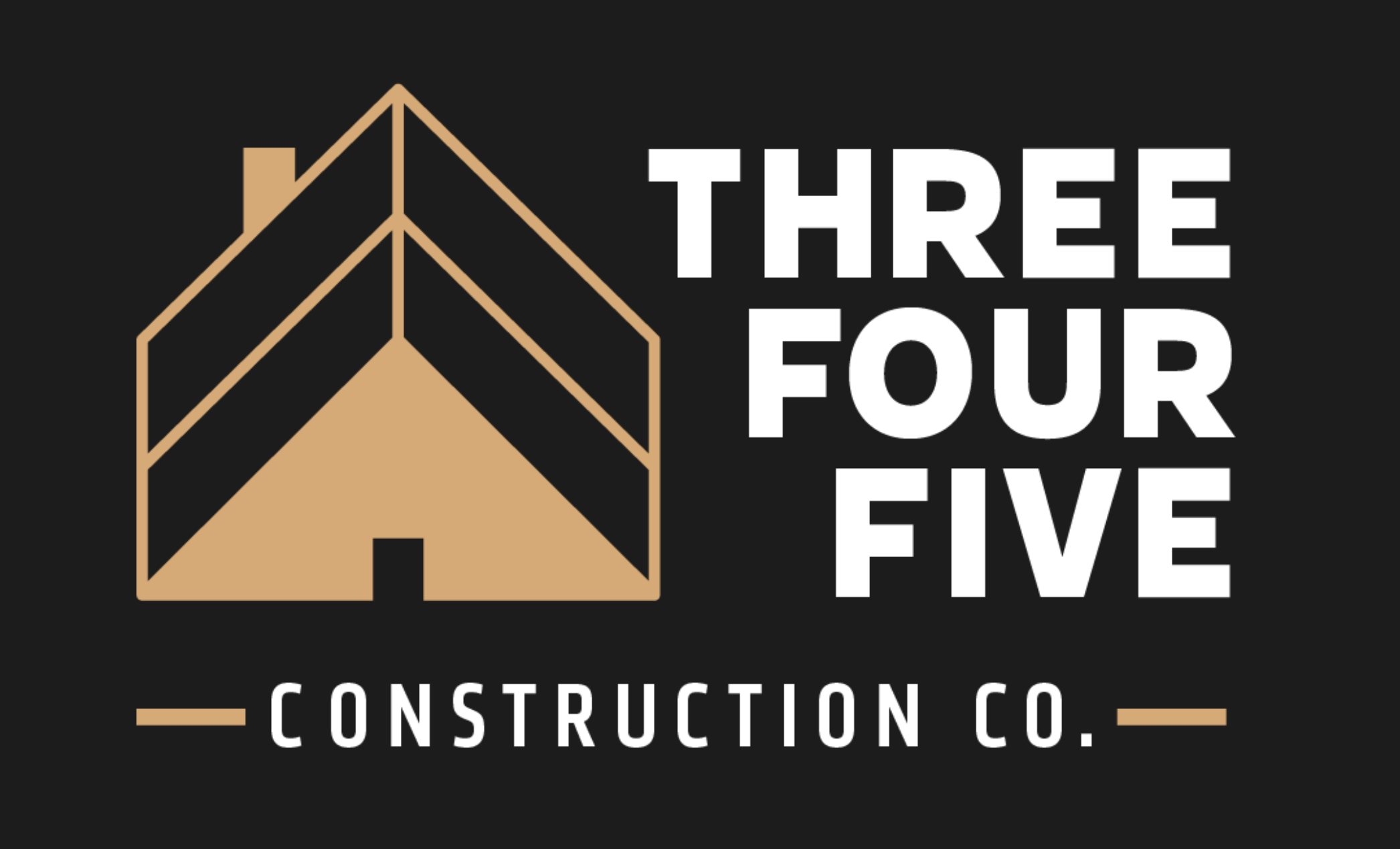 Three Four Five Construction Co. logo