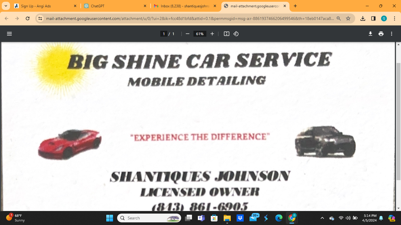 Big Shine Car Service logo
