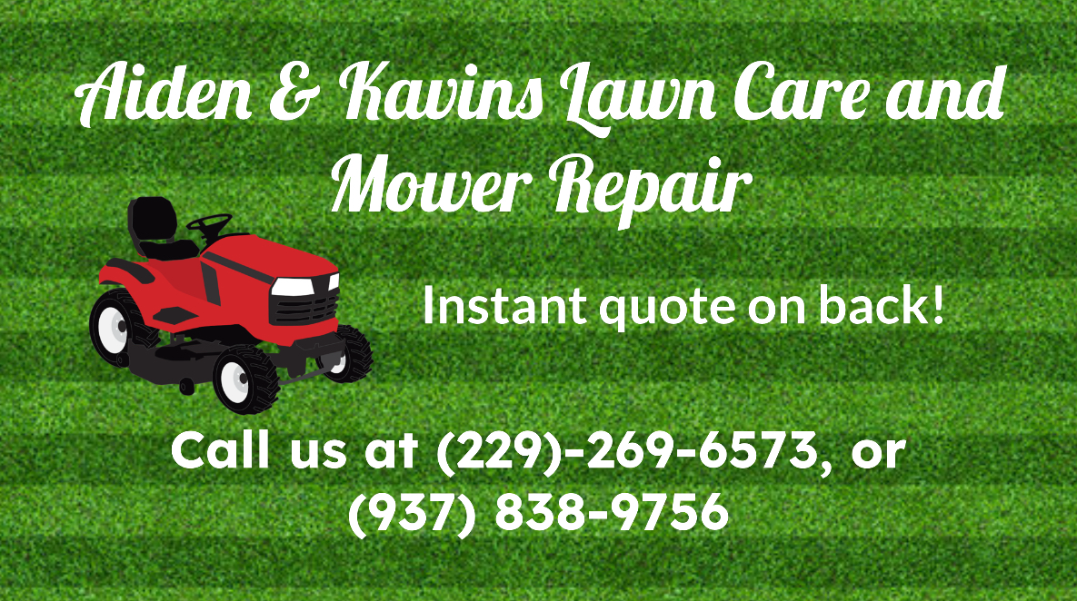 Aiden and Kavins Lawn Care logo