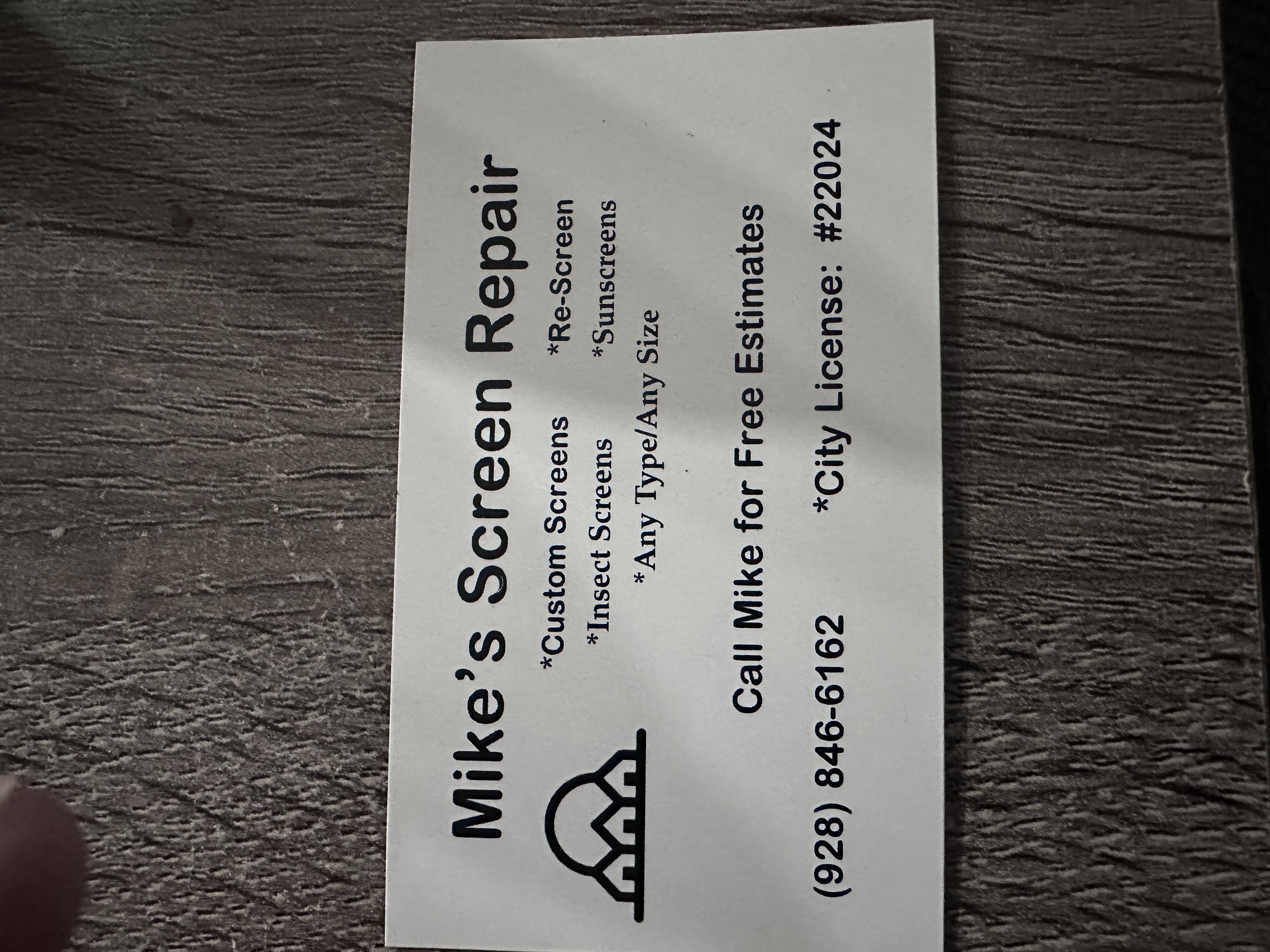 Mikes Screen Repair logo