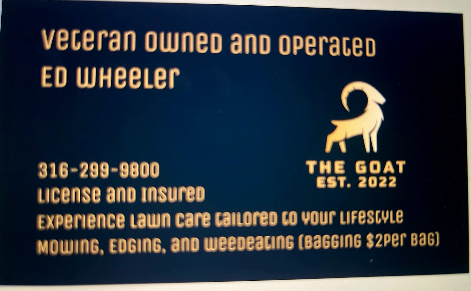 THE GOAT LAWN SERVICE logo