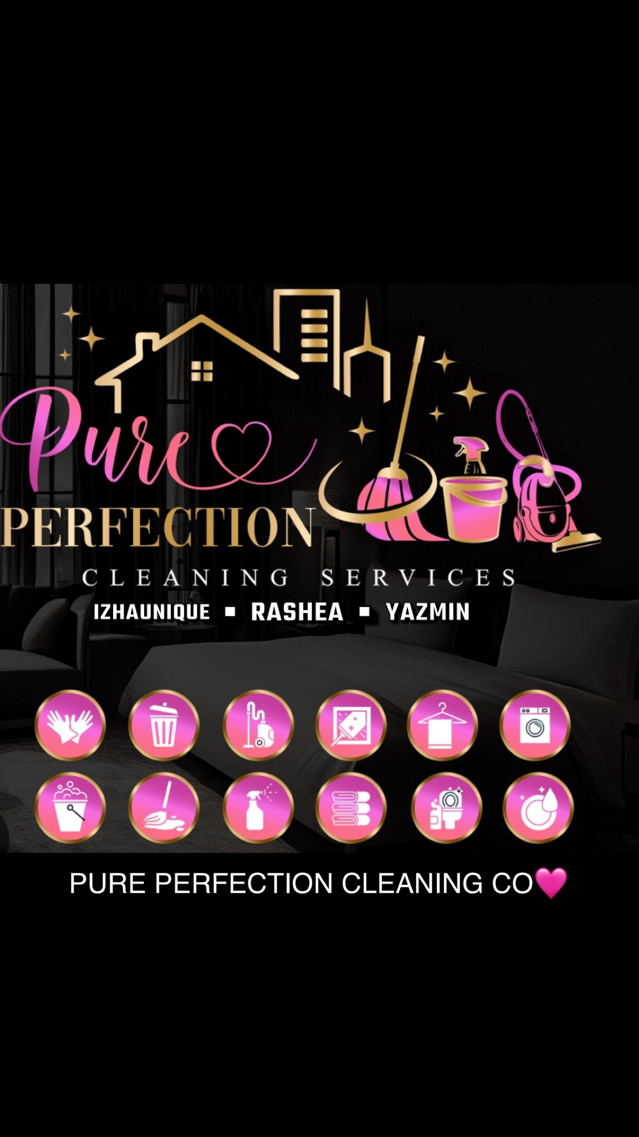 purely perfection cleaning services logo