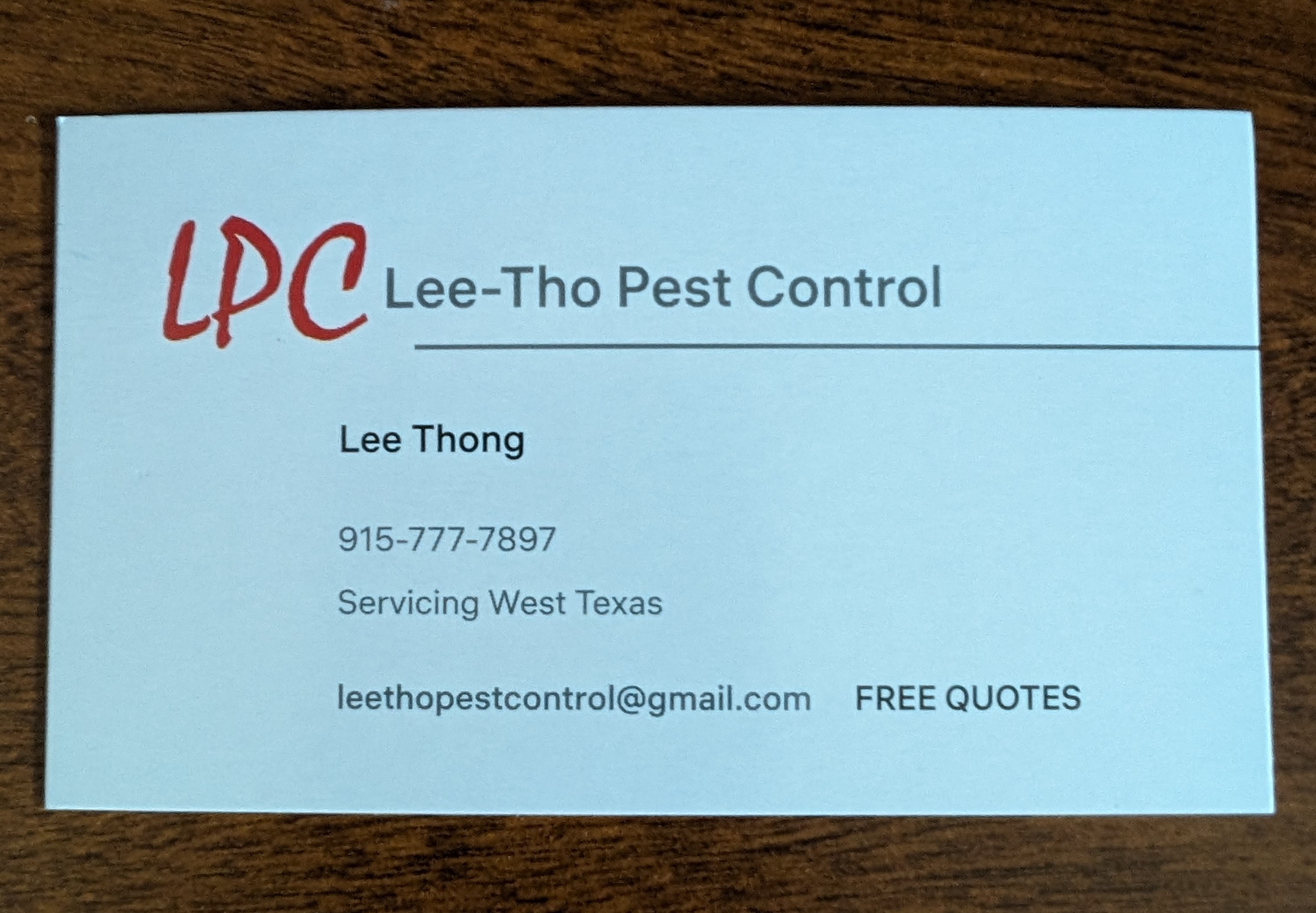 Lee-Tho Pest Control logo