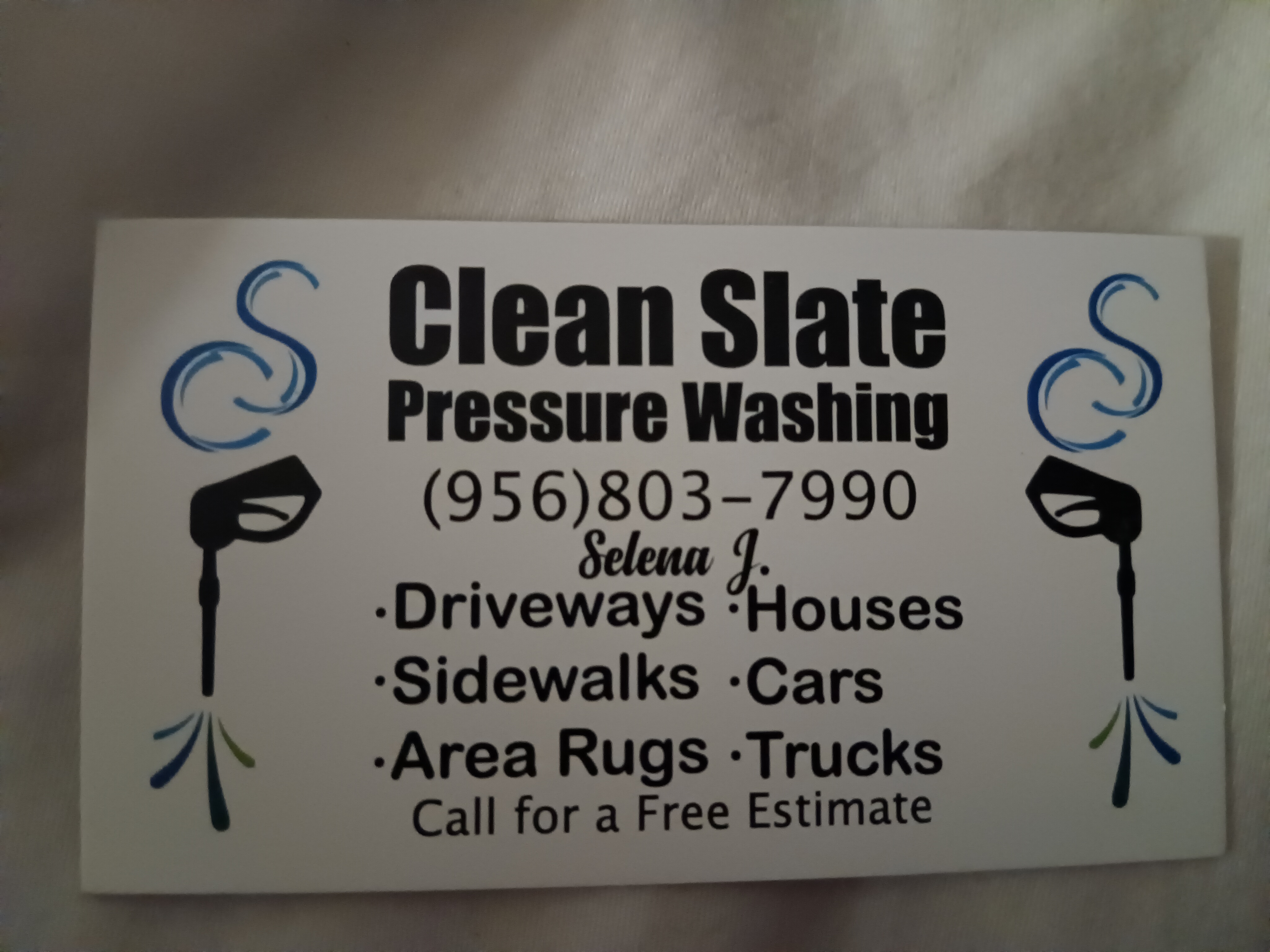 Clean Slate Pressure Washing logo
