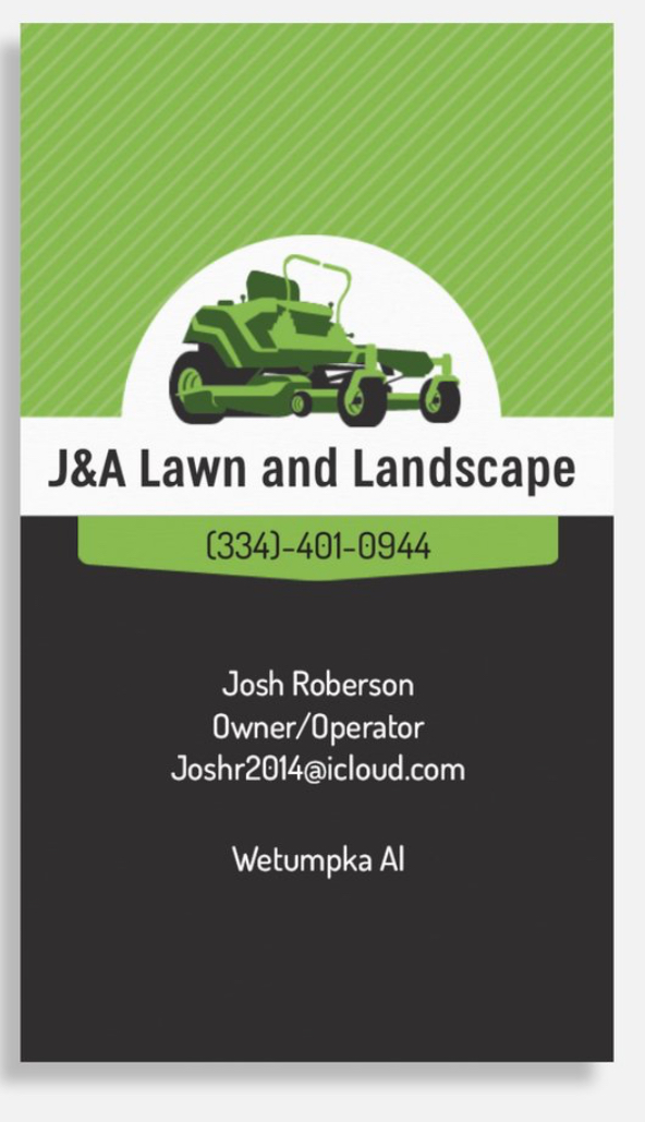 J&A Lawn & Landscape logo