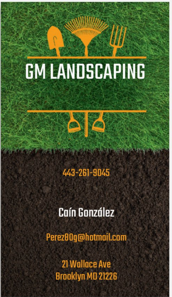 GM Landscaping logo