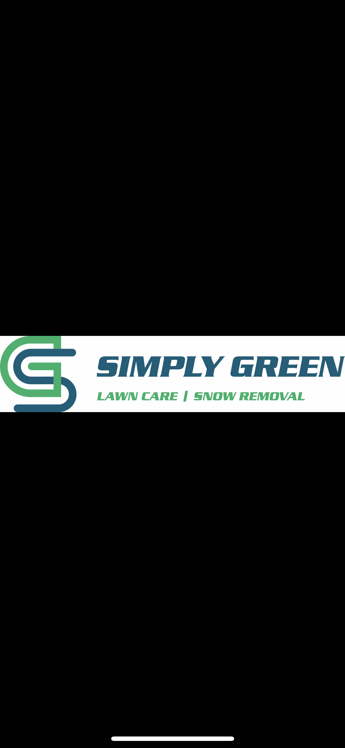Simply green lawn & snow logo