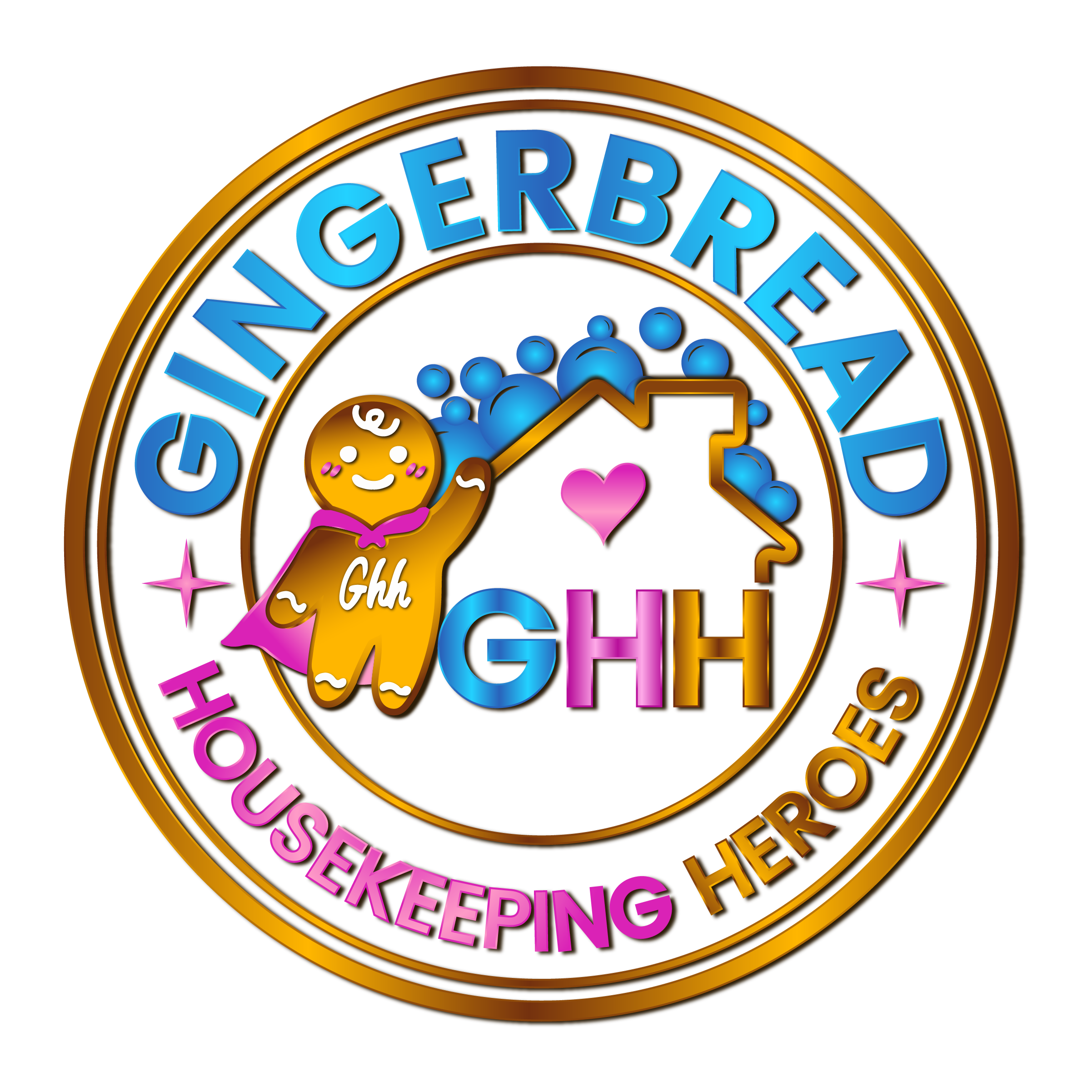 Gingerbread Housekeeping Heroes logo