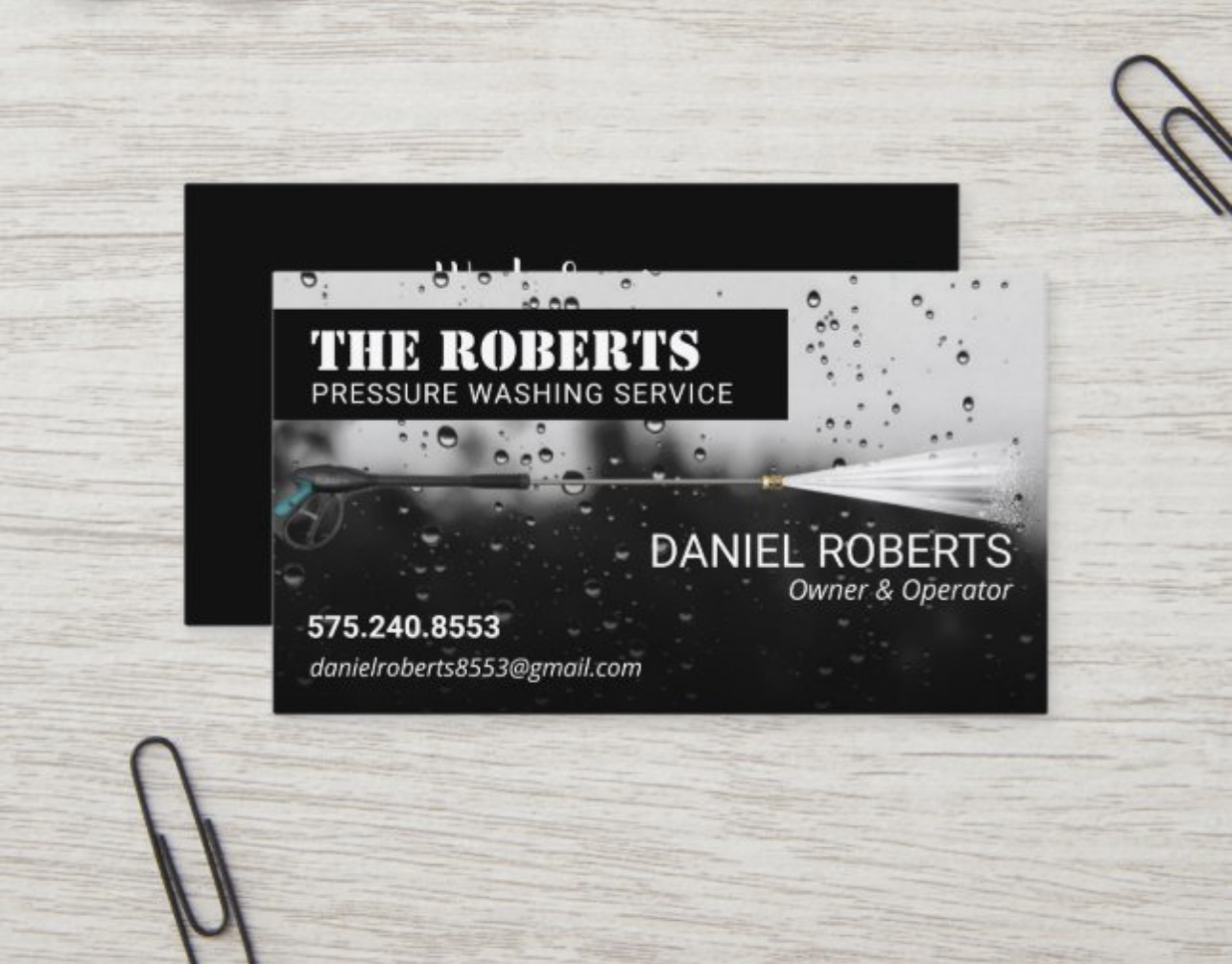 The Roberts pressure washing service logo