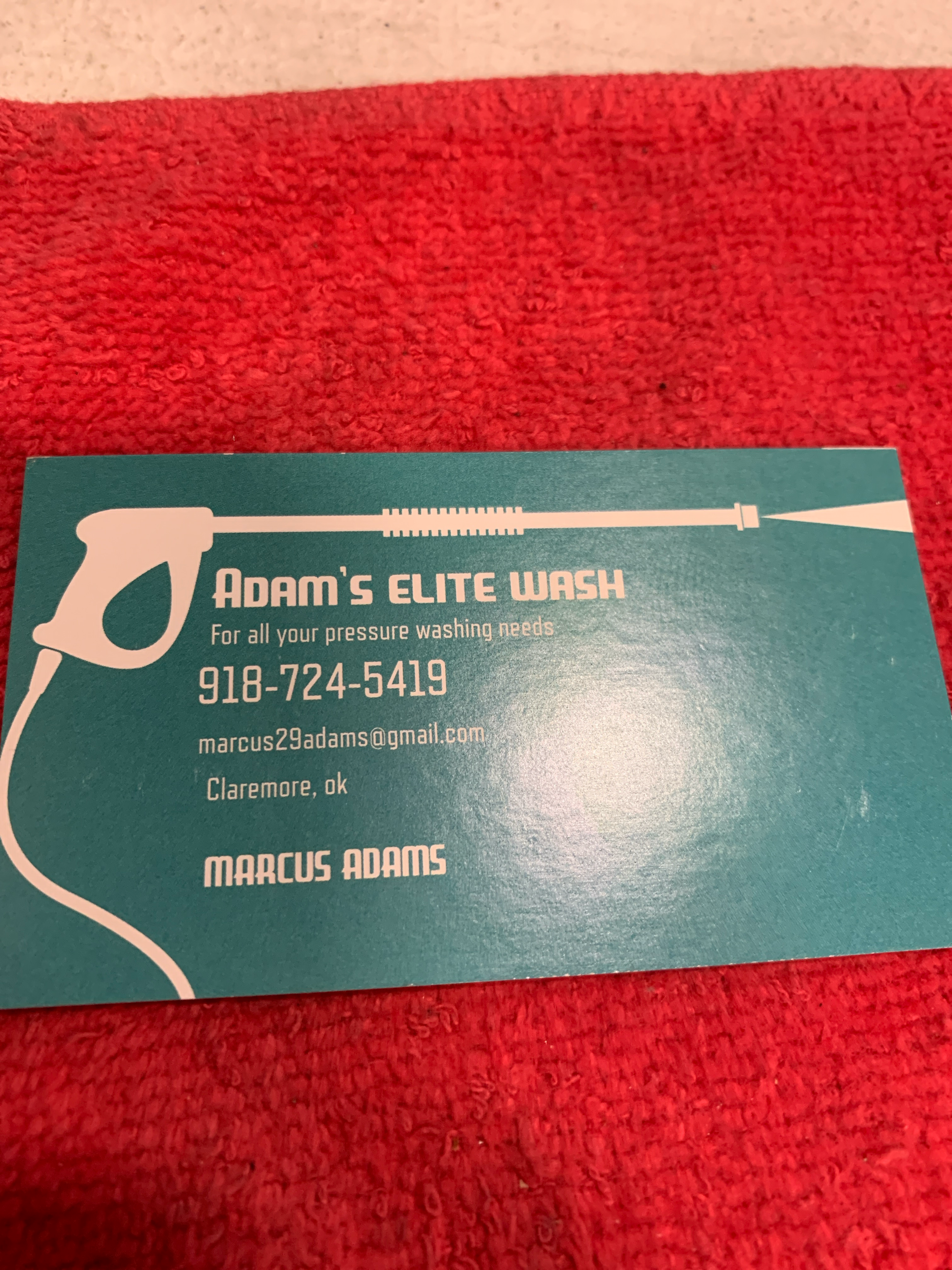 Adams elite wash L.L.C logo
