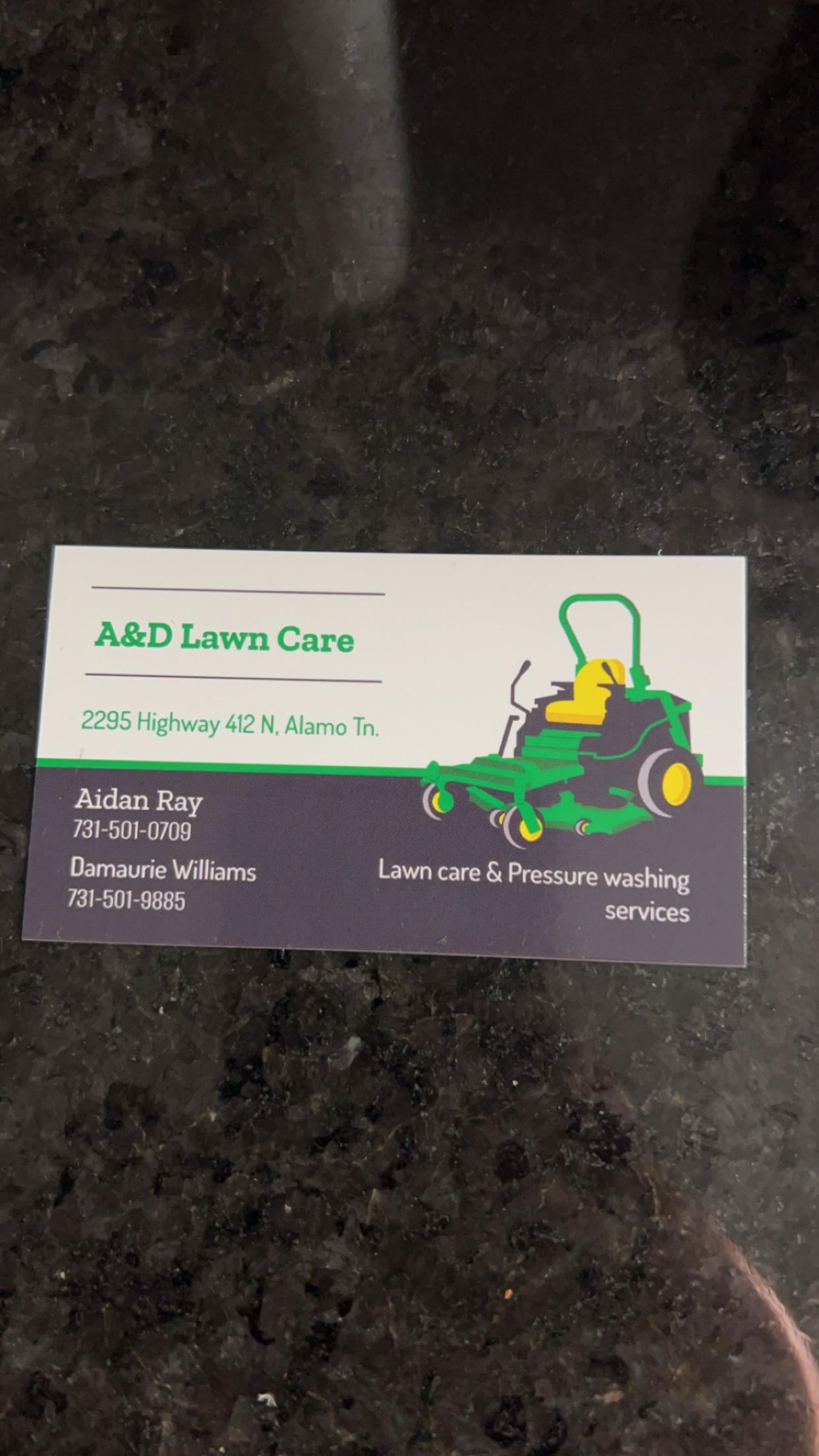 A&D Lawn Care logo