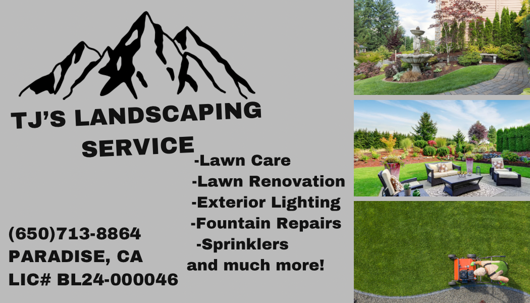 TJs LANDSCAPING logo