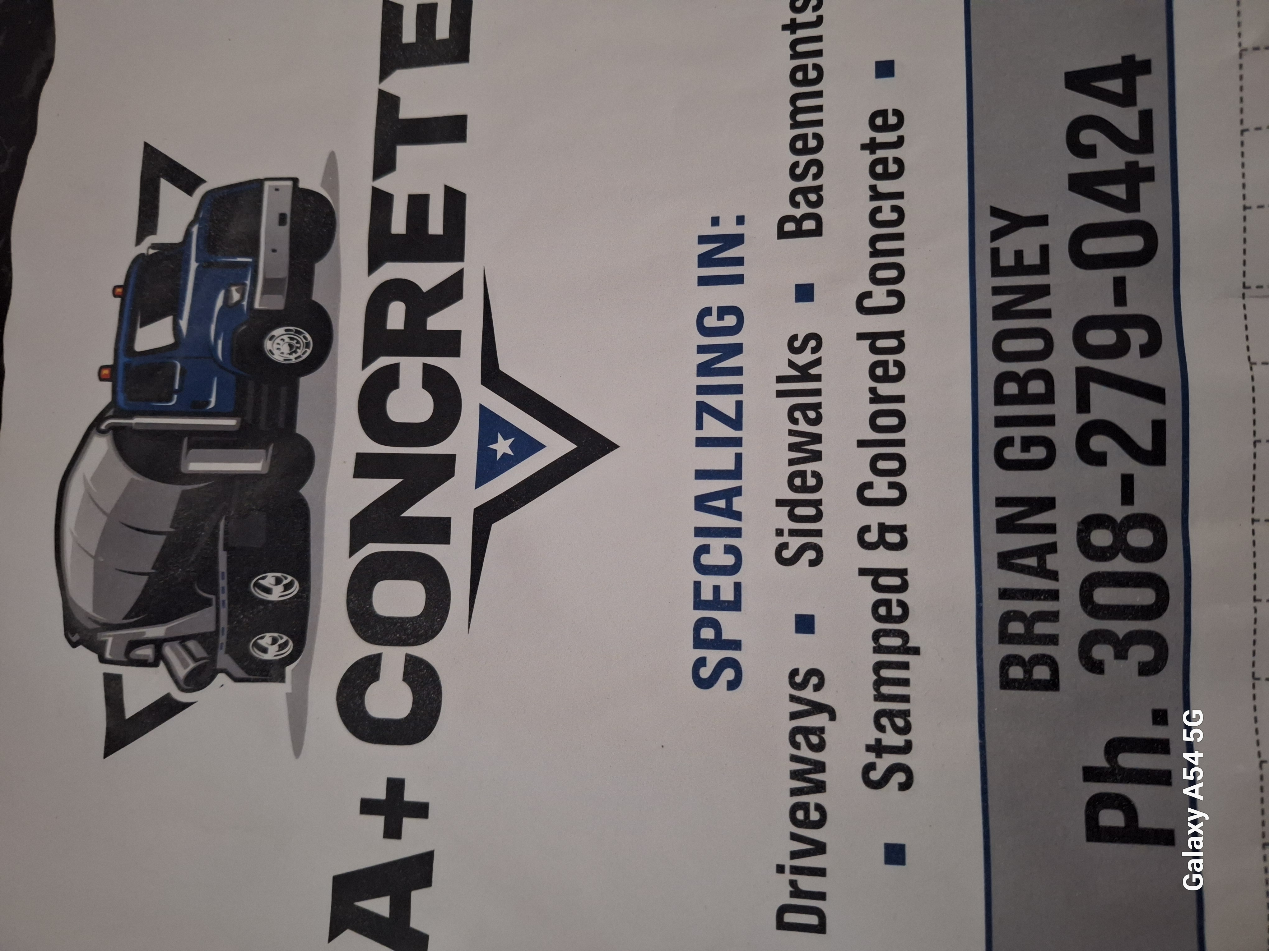 A+ Concrete logo