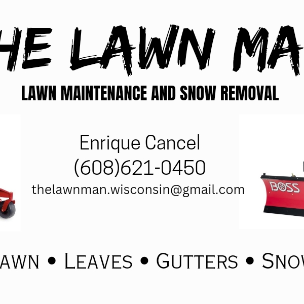 The Lawn Man Lawn Maintenance and Snow Removal logo