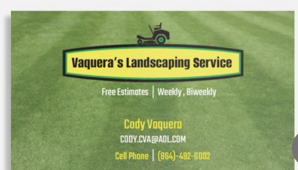 Vaqueras landscaping service logo