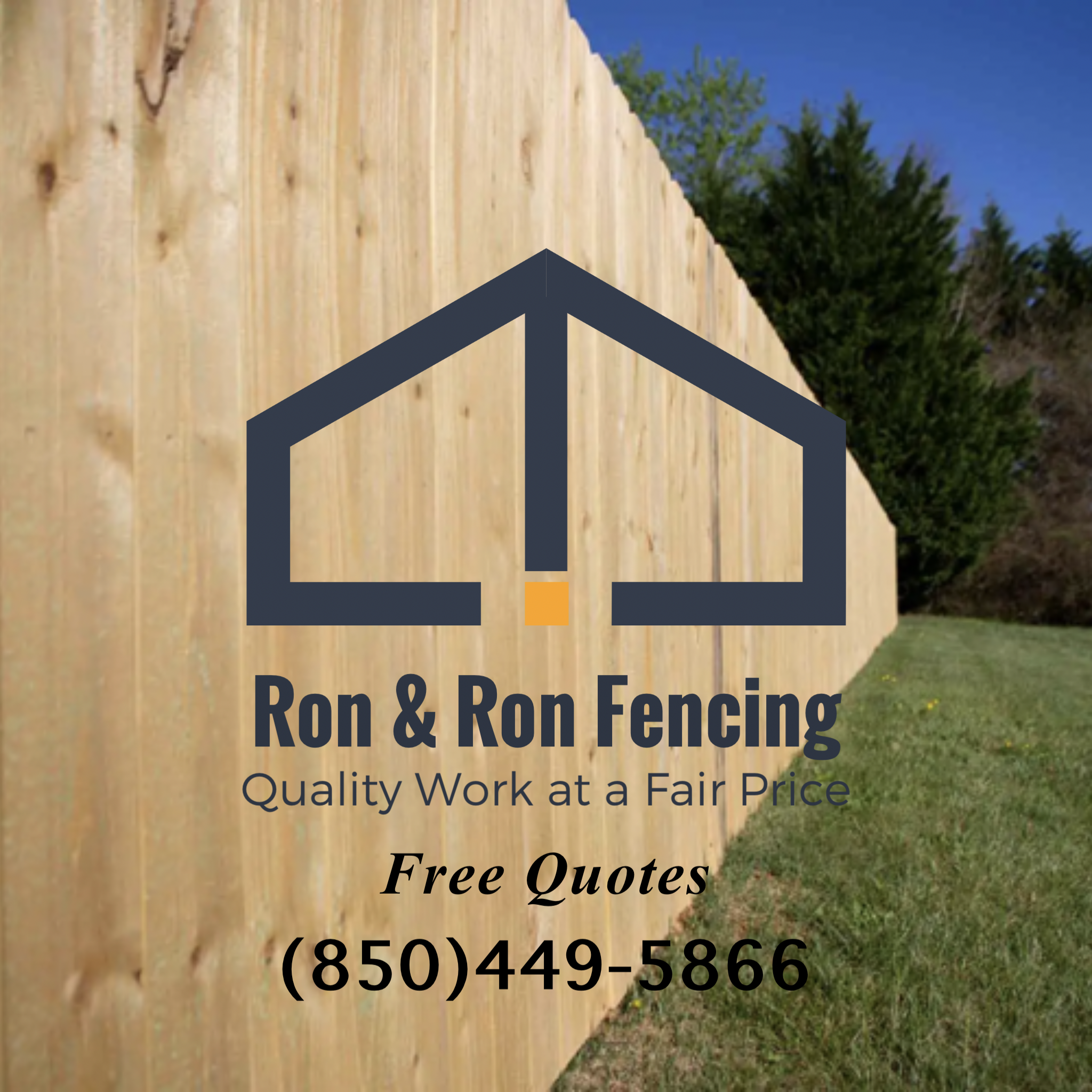 Ron and Ron Fencing logo