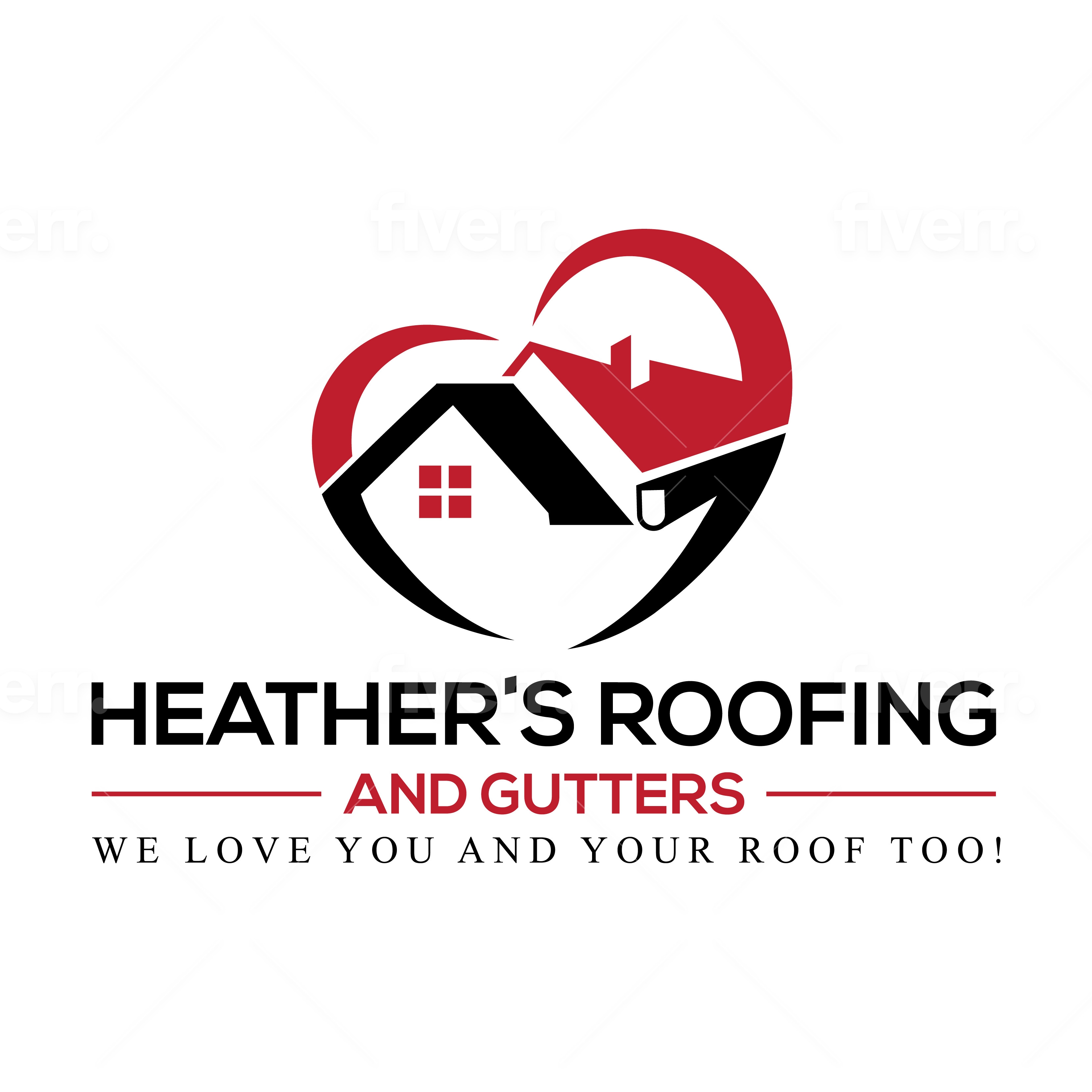 Logo for Heather's Roofing