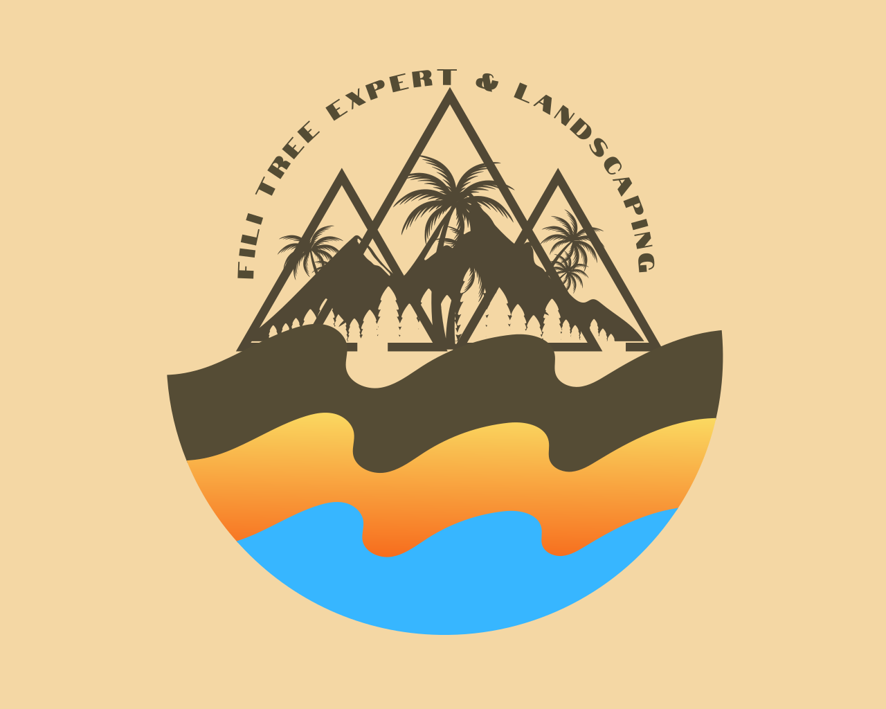 Fili tree expert and landscaping logo