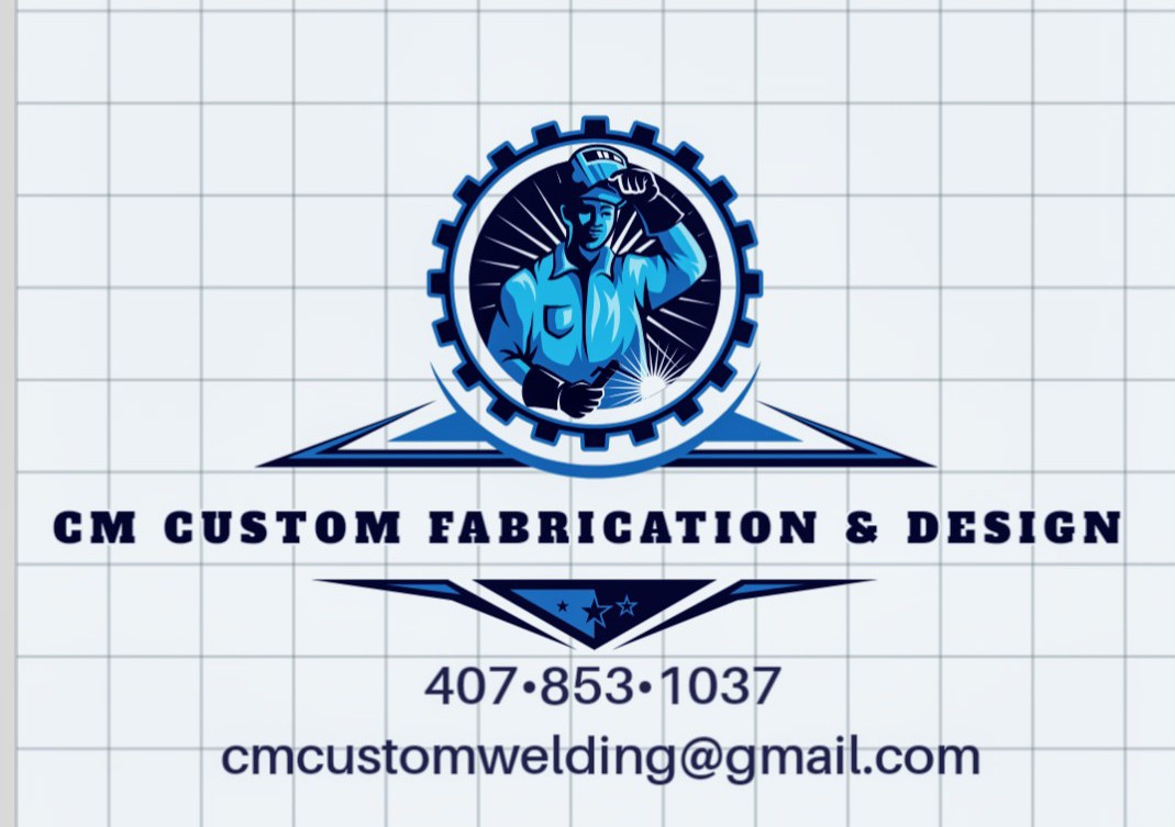 CM custom Fabrication & design logo
