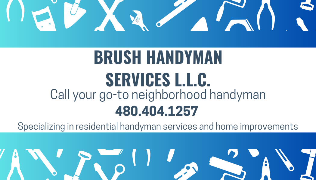brush handyman services llc. logo