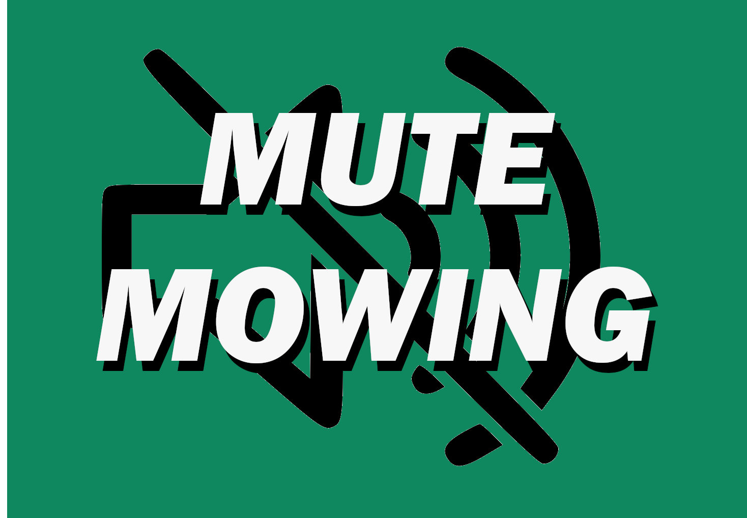 Mute Mowing logo