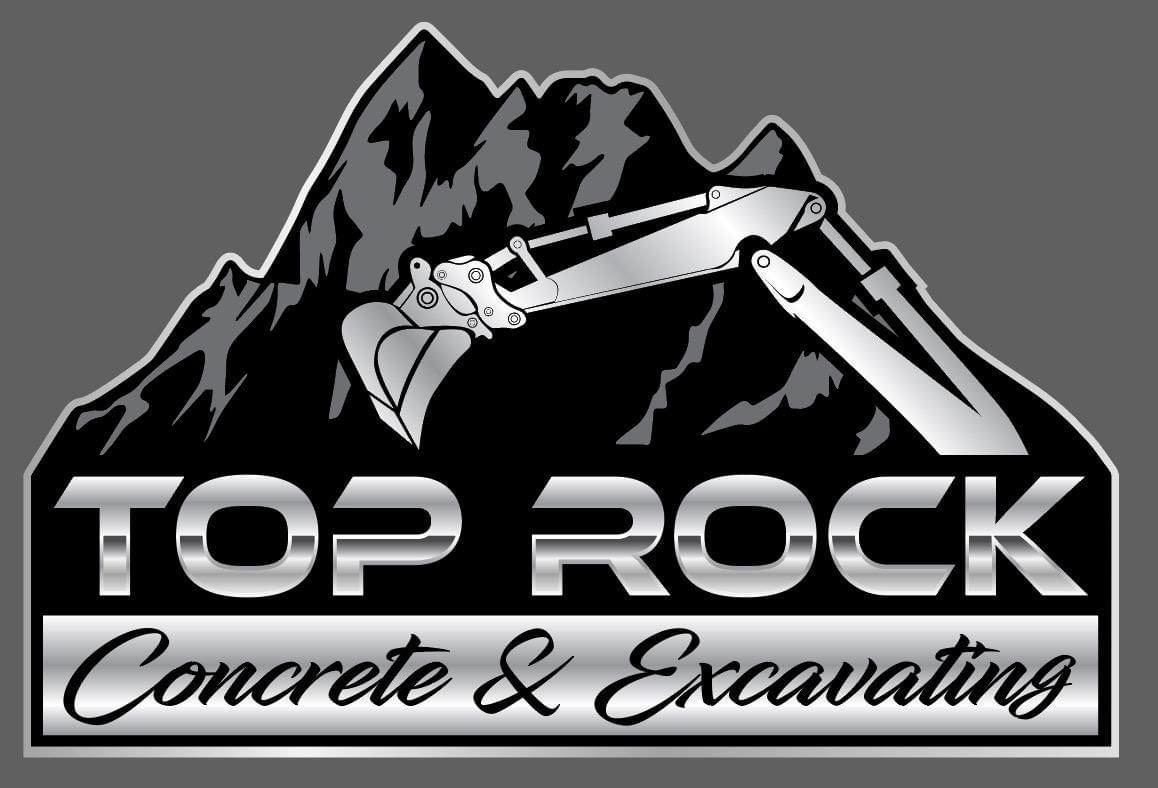 Toprock concrete and excavating logo