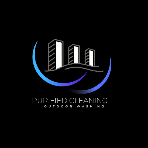 Purified Cleaning and landscaping logo