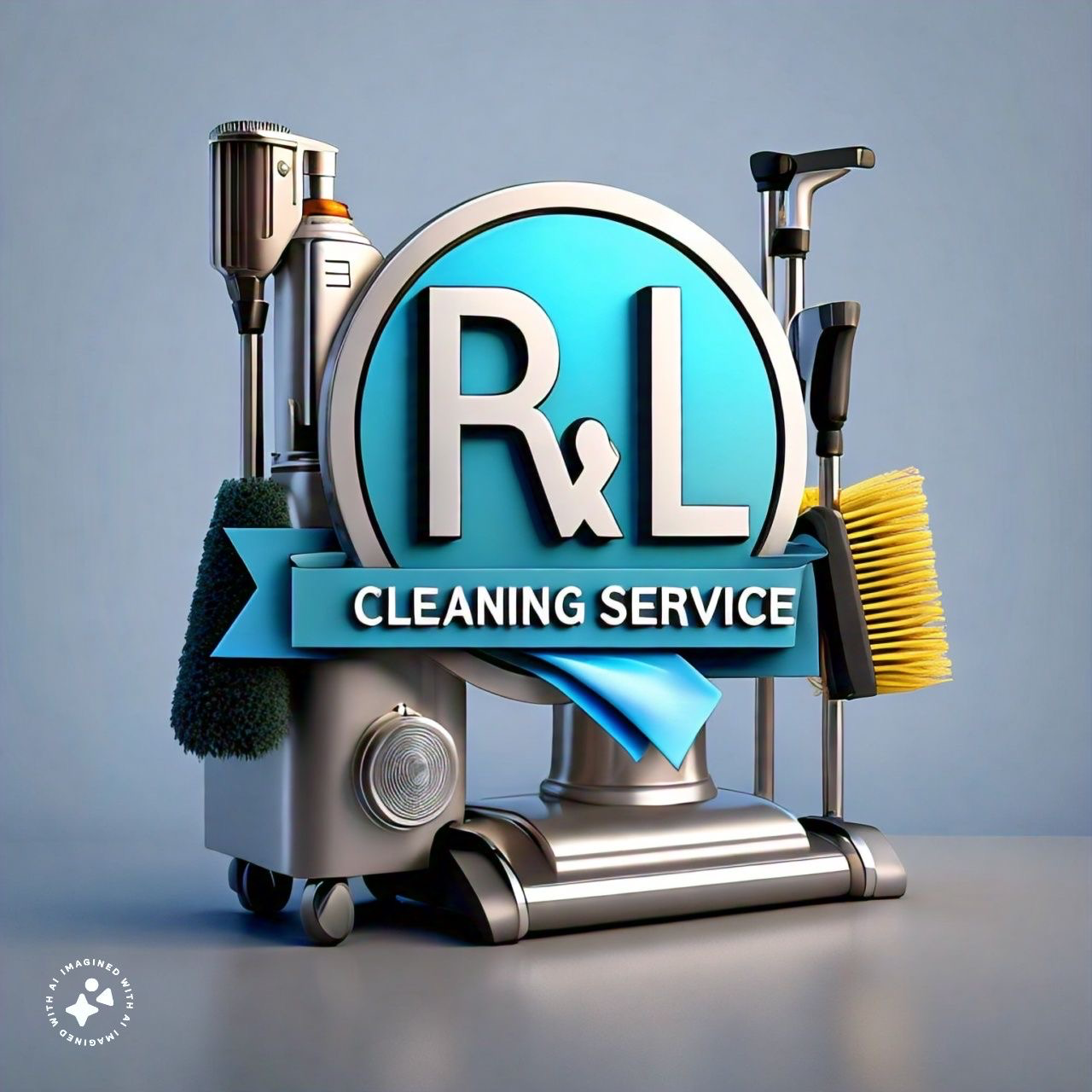R & L cleaning service logo