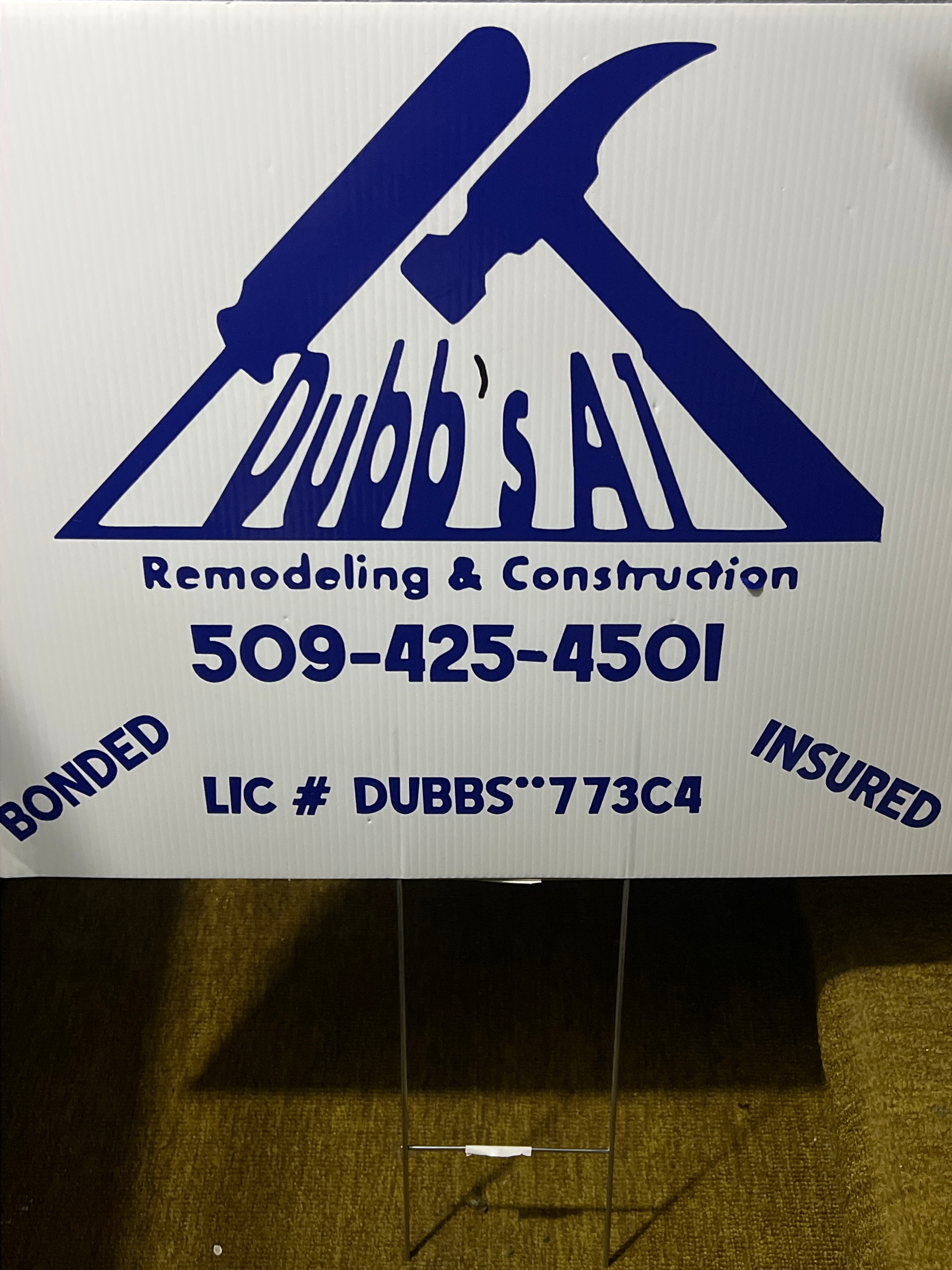 Avatar for DubbsA1Remodeling/construction
