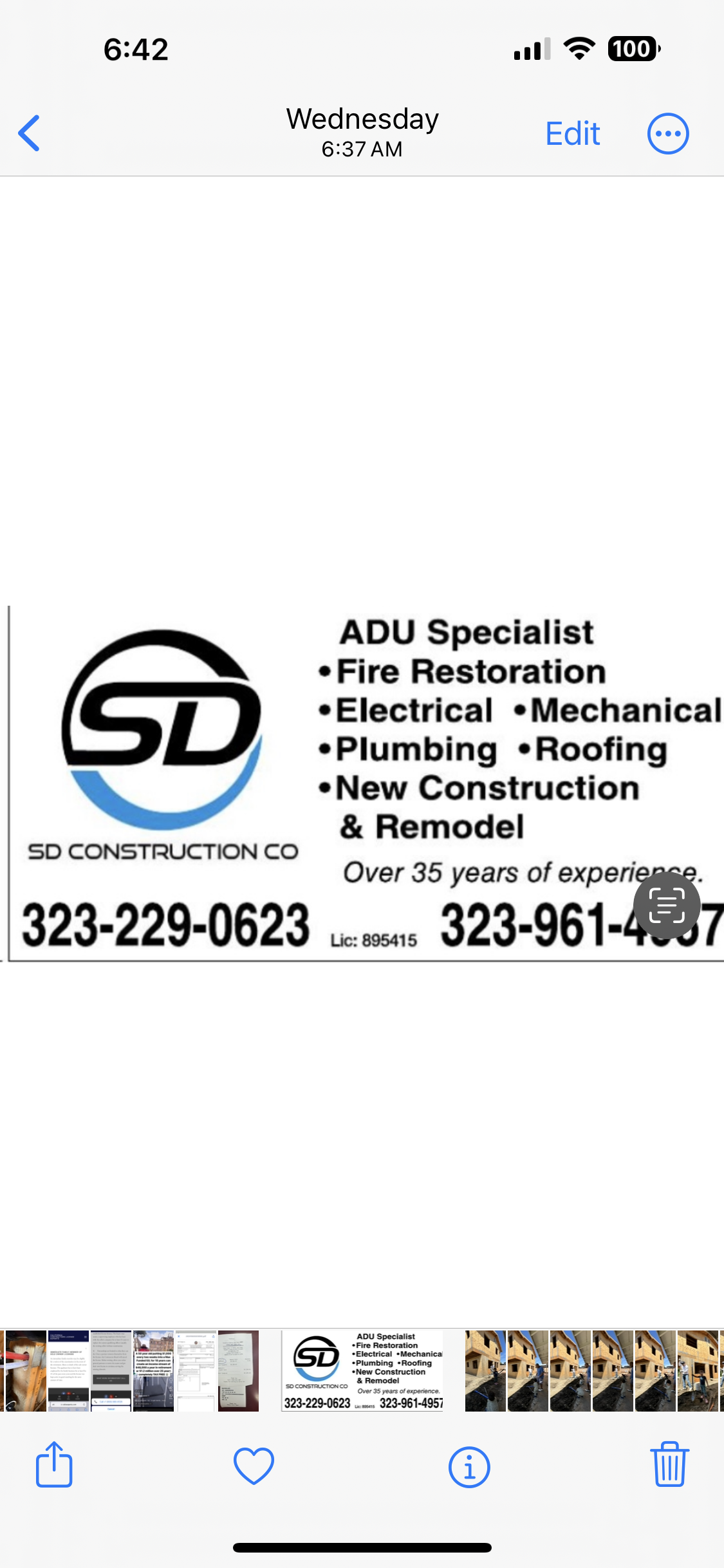 S&D construction logo