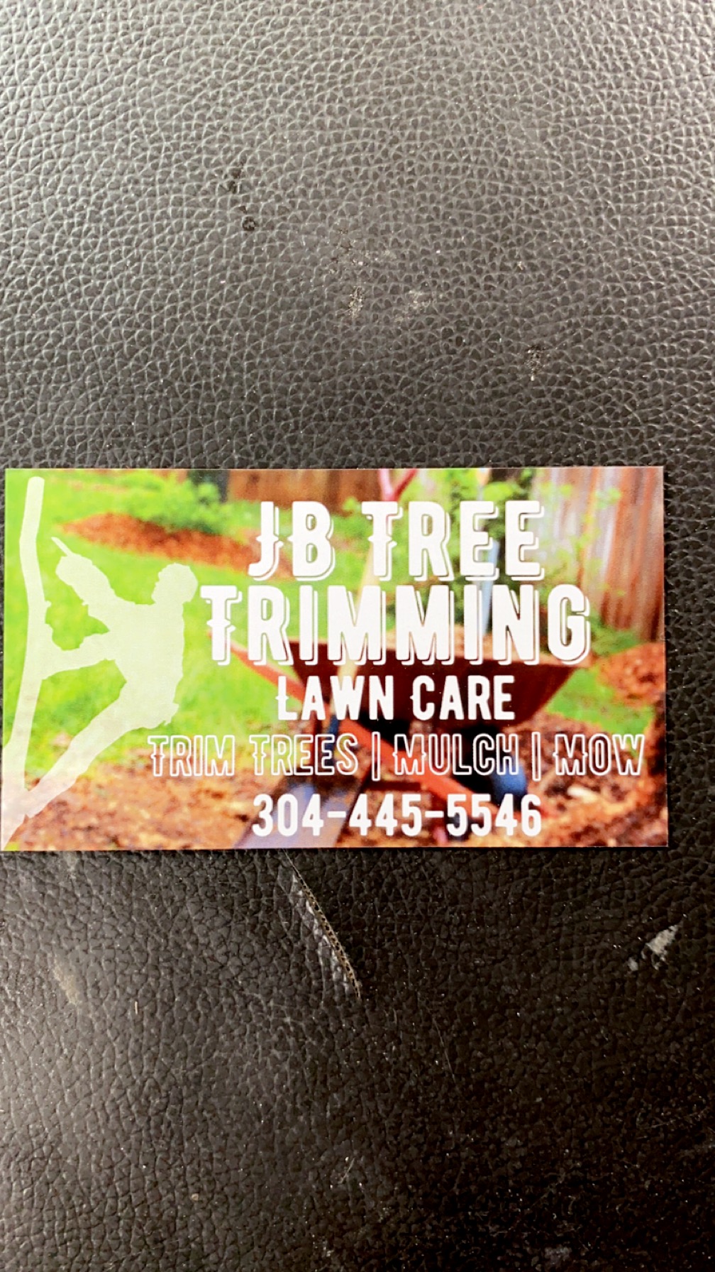 JB tree trimmer lawn care logo