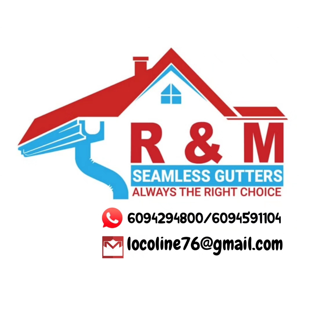 R&M Seamless Gutters logo