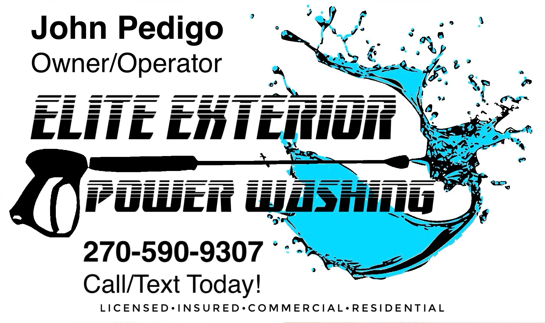 Elite Exterior Power Washing logo