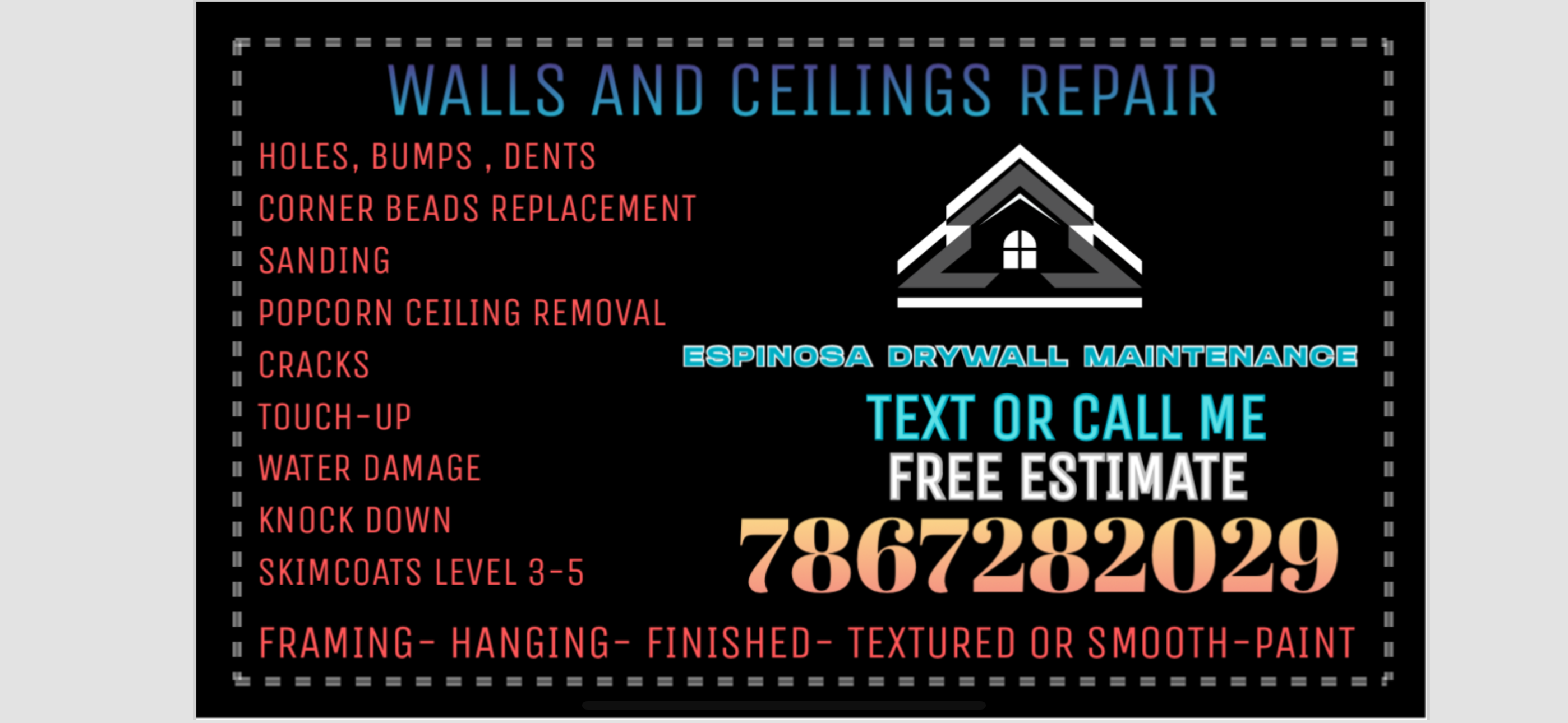 Espinosa Drywall maintenance logo