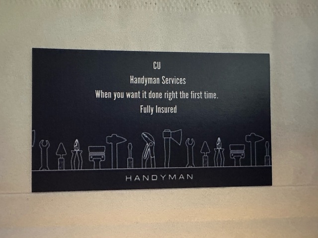 Logo for Cu handyman services