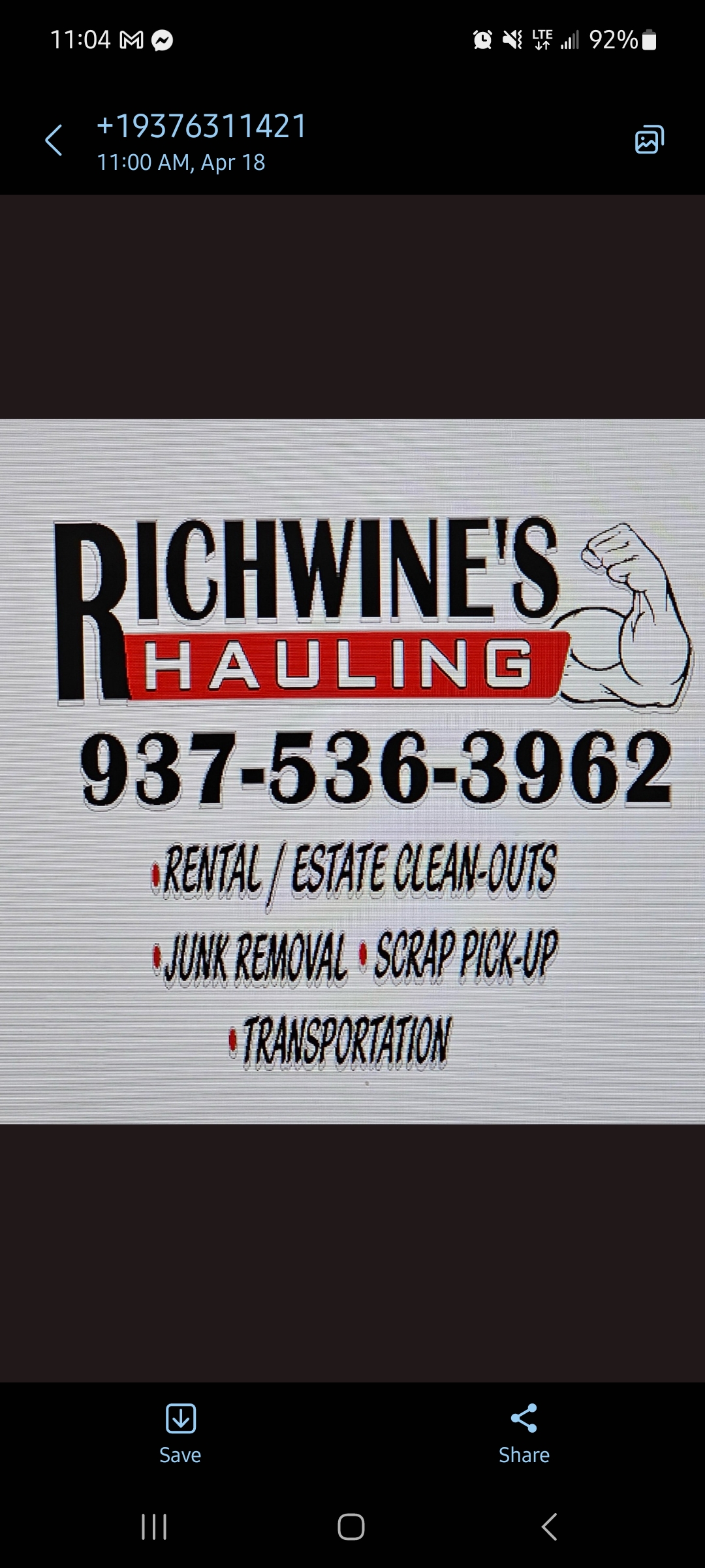 Richwines Hauling logo