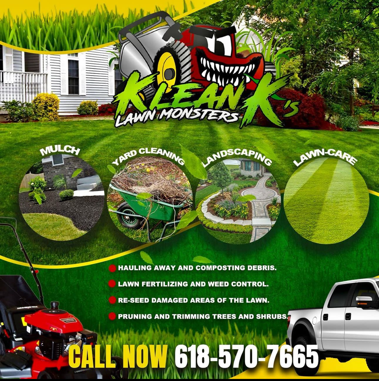 Klean Ks Lawnmonsters logo