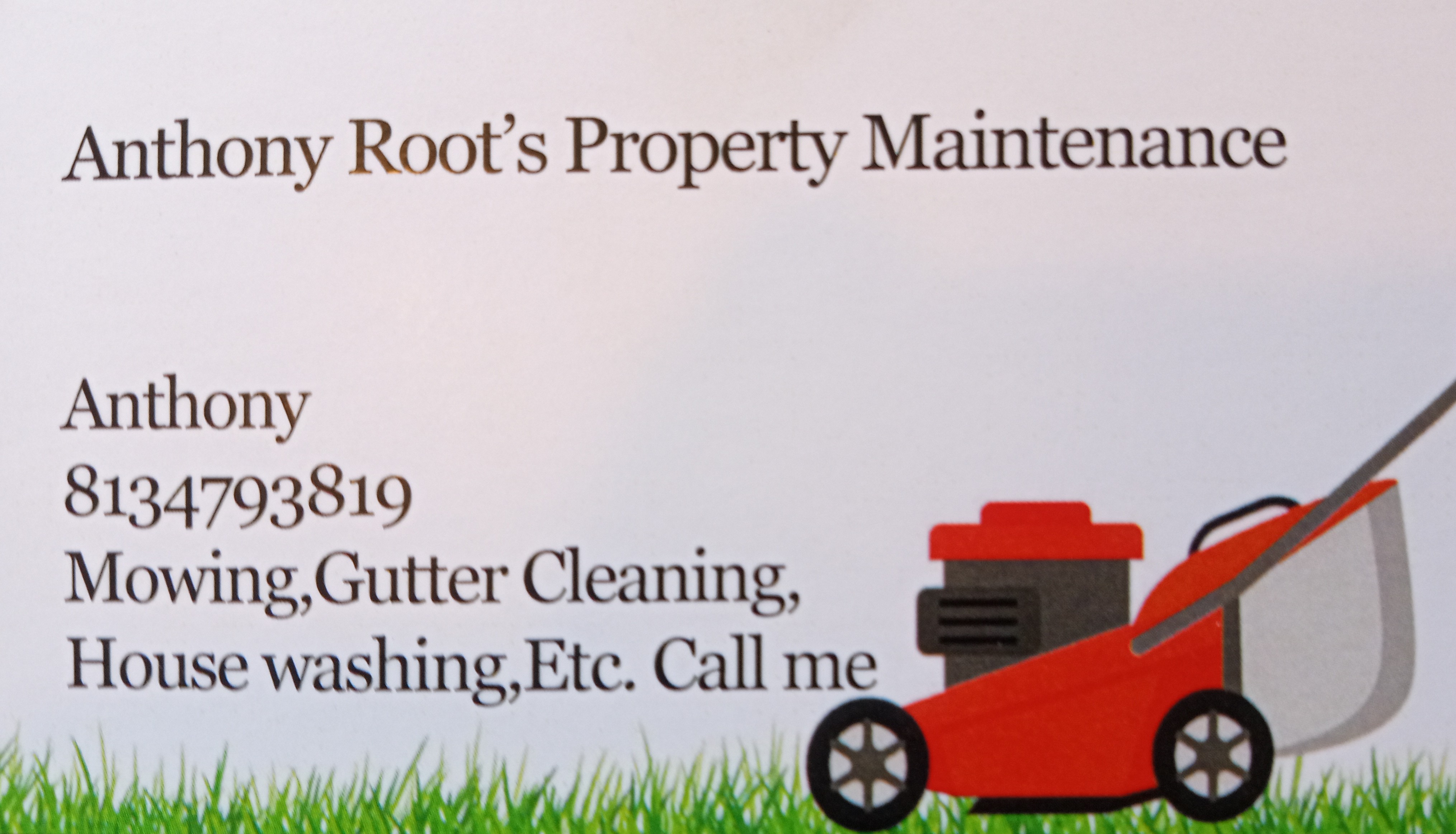 Anthony Root's Property Maintenance logo