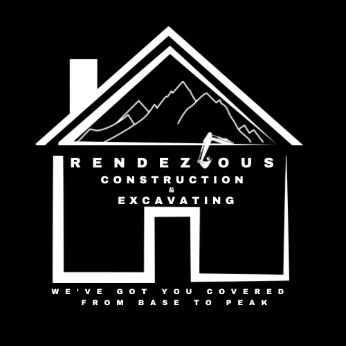 Rendezvous construction and excavating logo