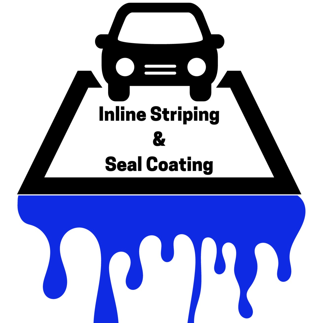 Inline striping and seal coating logo