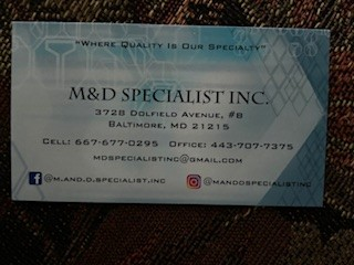M & D SPECIALIST INC logo