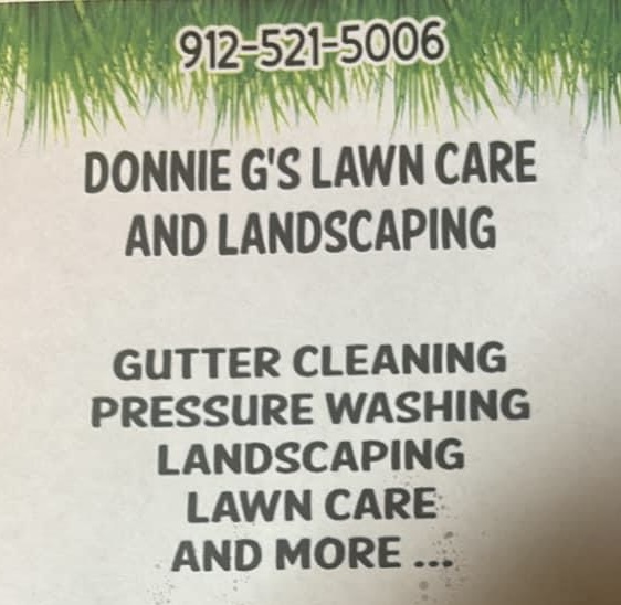 Donnie G‘s lawn care and landscaping logo