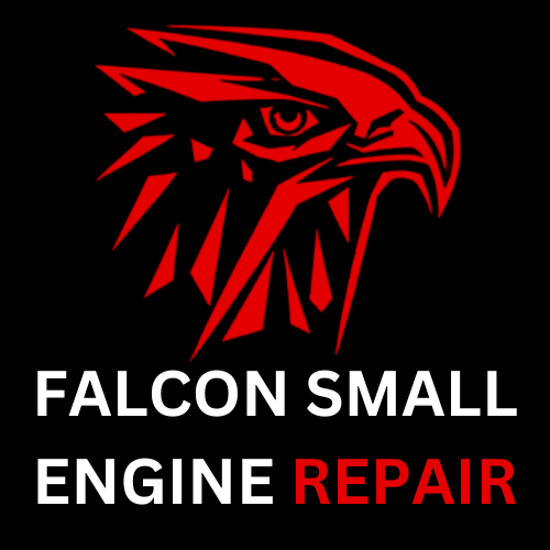 Falcon's small engine repair logo