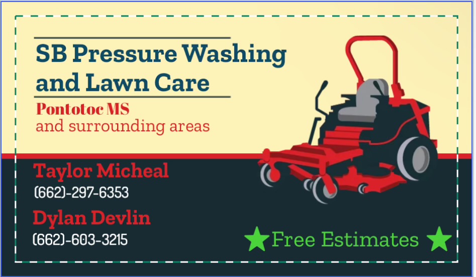 SB pressure washing company logo