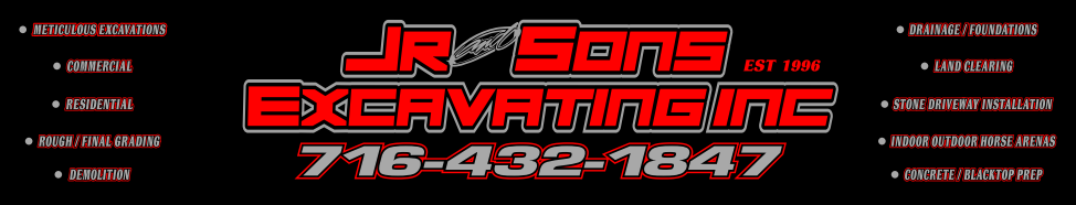 JR AND SONS EXCAVATING logo