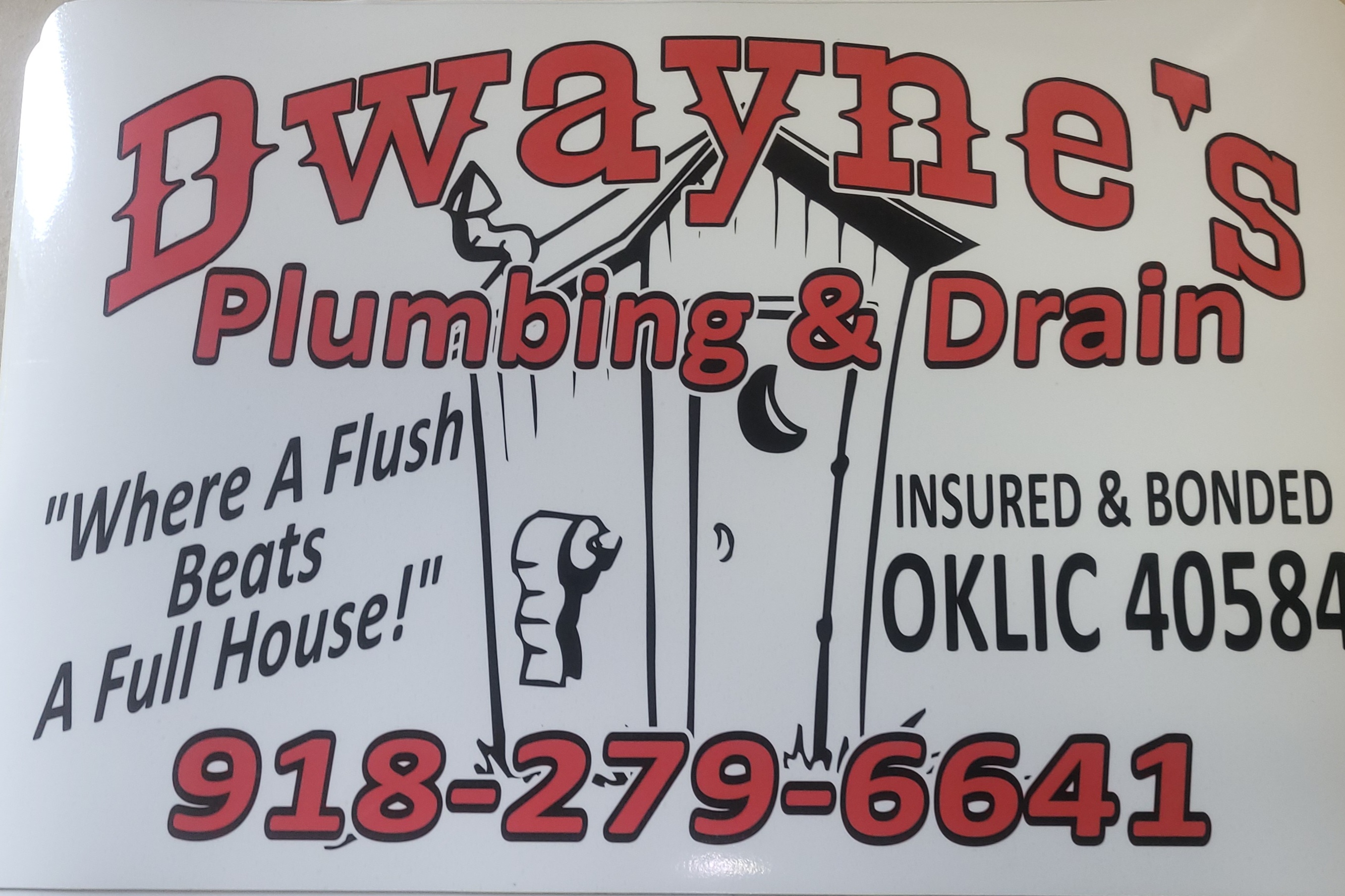 DWAYNE'S PLUMBING AND DRAIN logo