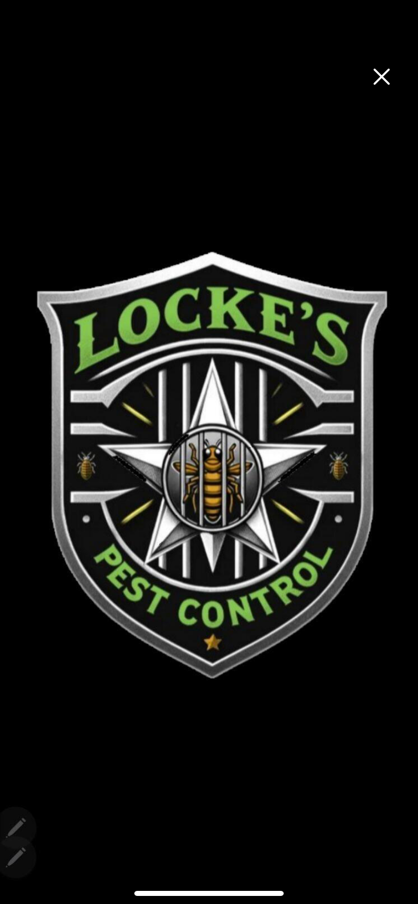 Locked pest control logo