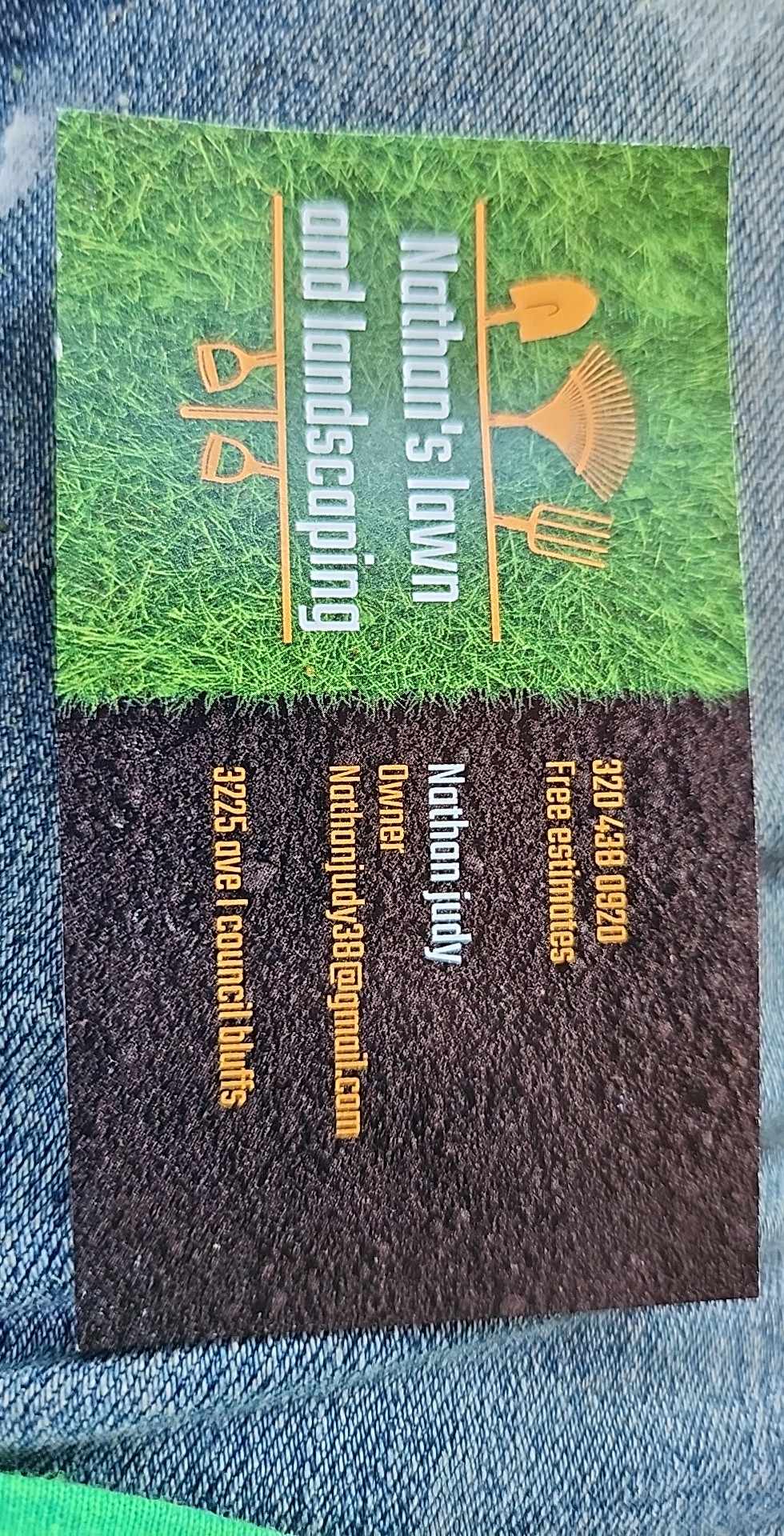 Nathan's lawn and landscaping logo