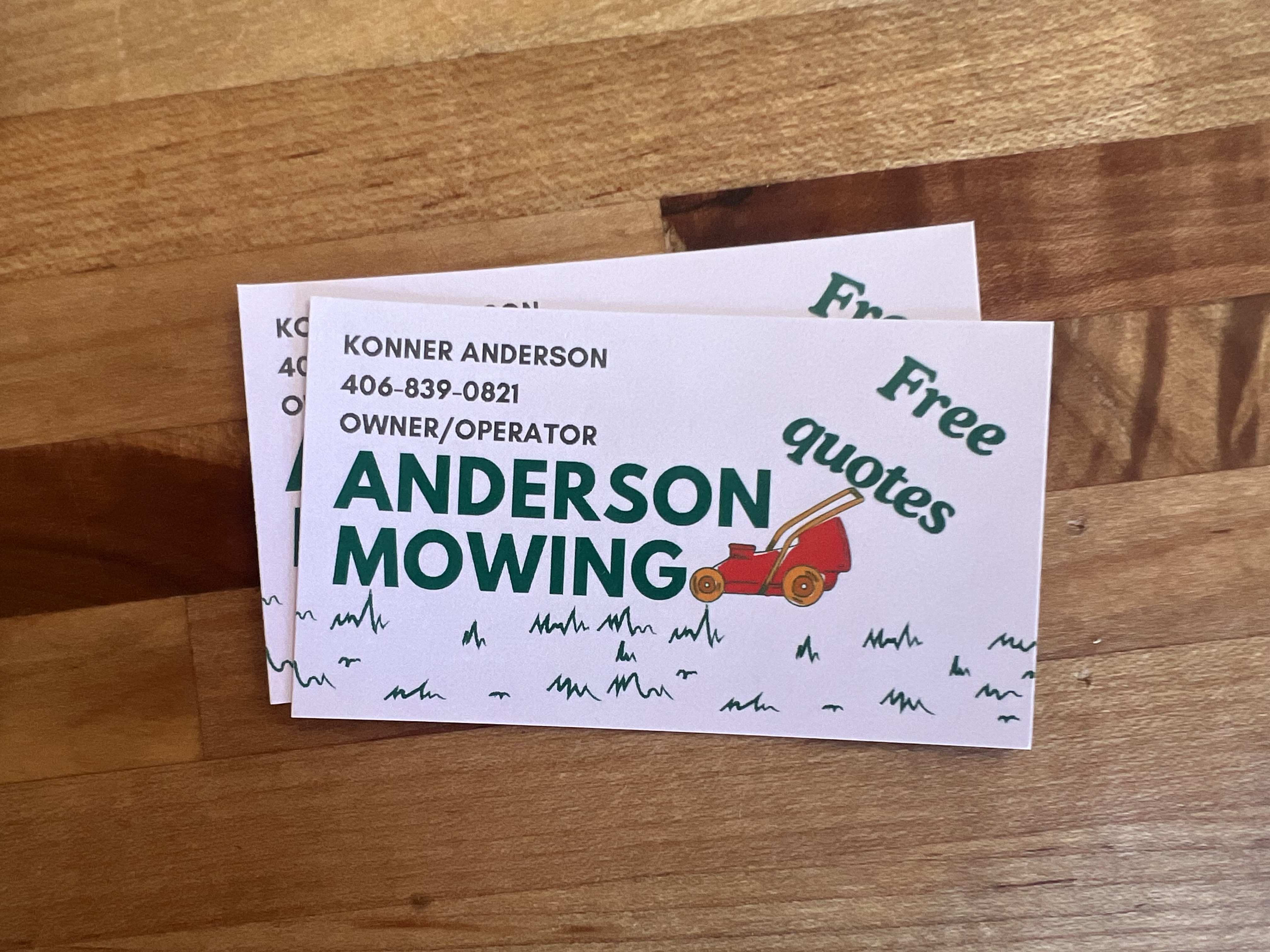Anderson Mowing logo
