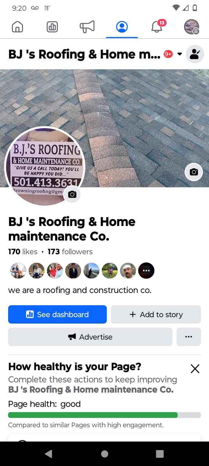 Avatar for B.J.s roofing
